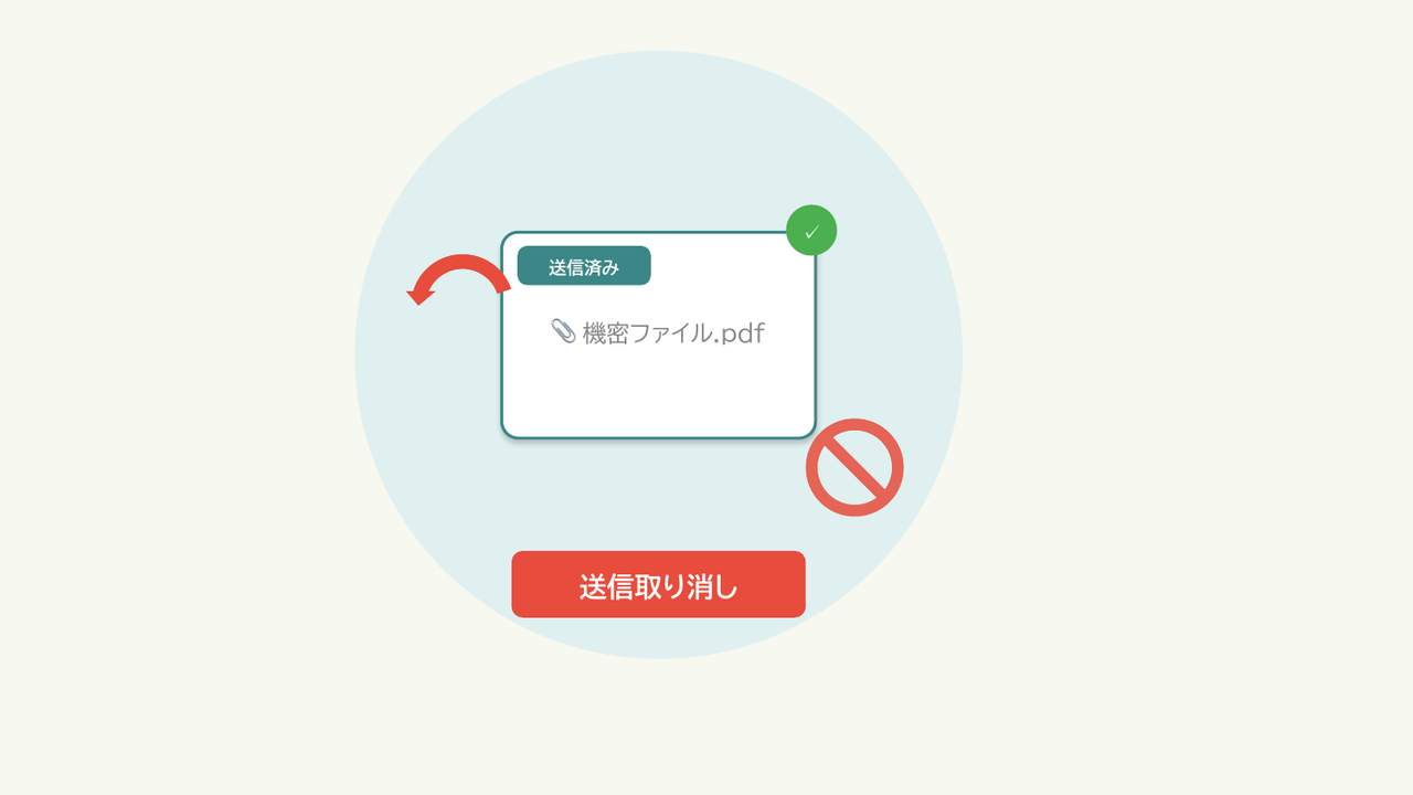 送信したファイルの取り消し